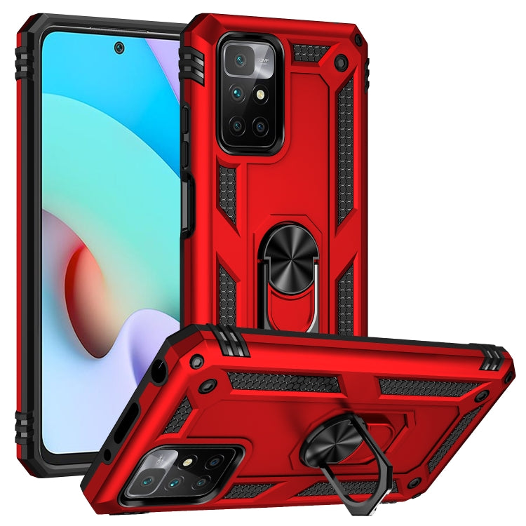 For Xiaomi Redmi 10 Shockproof TPU + PC Phone Case with 360 Degree Rotating Holder