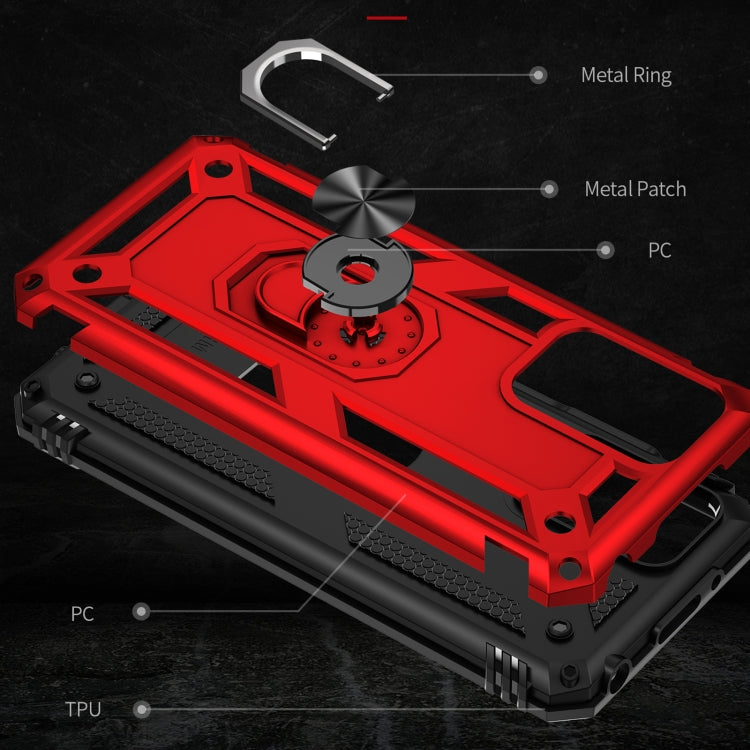 For Xiaomi Redmi 10 Shockproof TPU + PC Phone Case with 360 Degree Rotating Holder