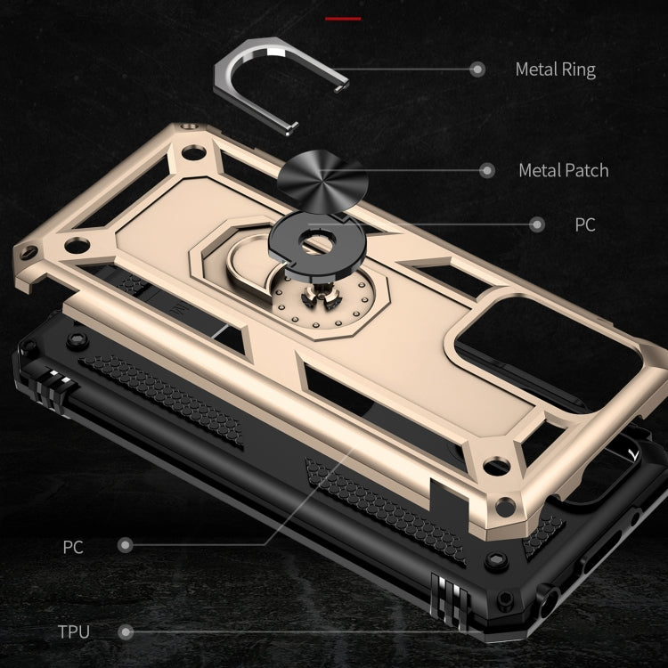 For Xiaomi Redmi 10 Shockproof TPU + PC Phone Case with 360 Degree Rotating Holder