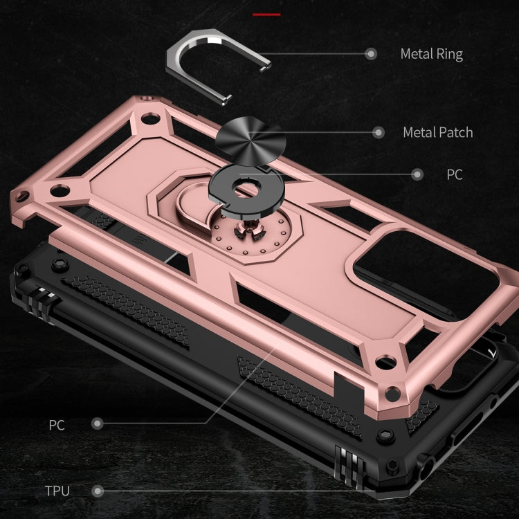 For Xiaomi Redmi 10 Shockproof TPU + PC Phone Case with 360 Degree Rotating Holder