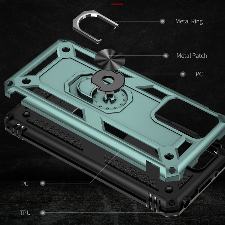 For Xiaomi Redmi 10 Shockproof TPU + PC Phone Case with 360 Degree Rotating Holder