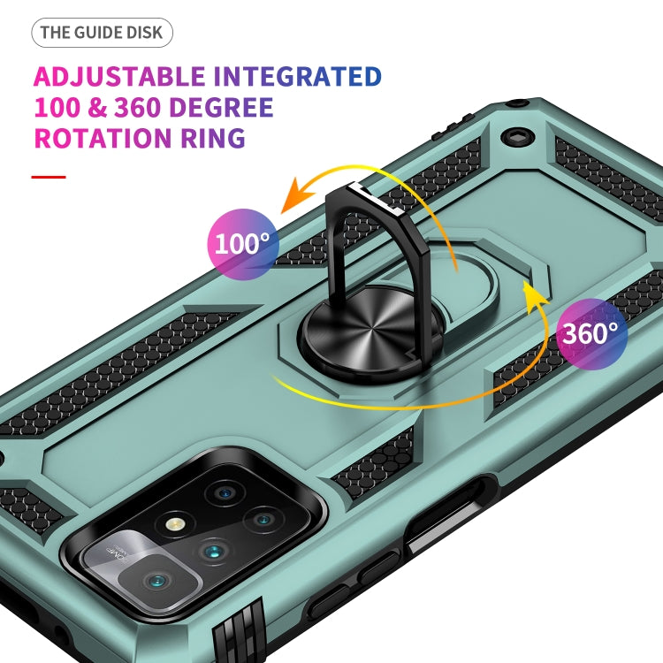 For Xiaomi Redmi 10 Shockproof TPU + PC Phone Case with 360 Degree Rotating Holder