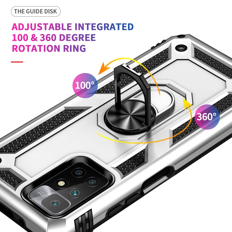 For Xiaomi Redmi 10 Shockproof TPU + PC Phone Case with 360 Degree Rotating Holder