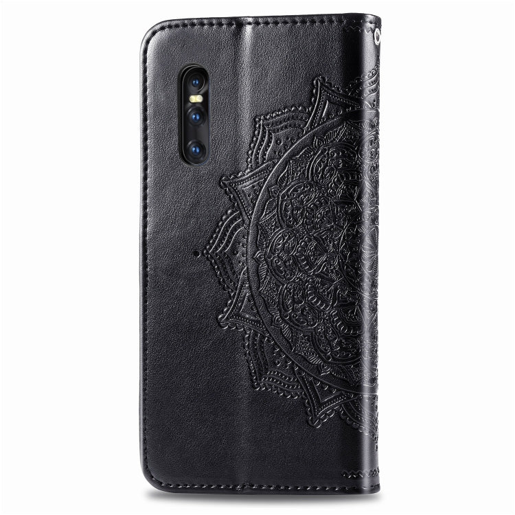 For Vivo X27 Embossed Mandala Pattern PC + TPU Horizontal Flip Leather Case with Holder & Card Slots