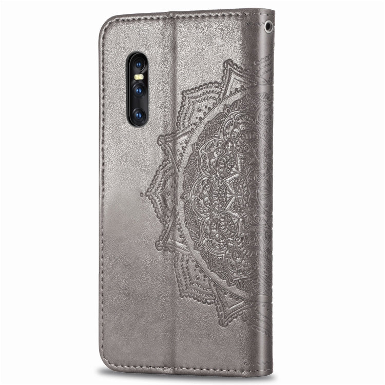 For Vivo X27 Embossed Mandala Pattern PC + TPU Horizontal Flip Leather Case with Holder & Card Slots
