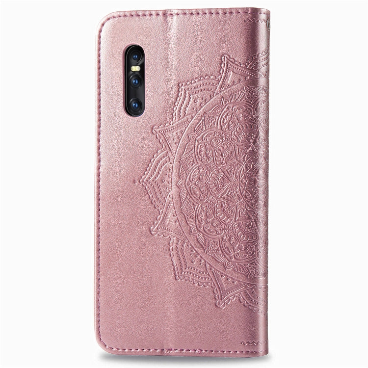 For Vivo X27 Embossed Mandala Pattern PC + TPU Horizontal Flip Leather Case with Holder & Card Slots