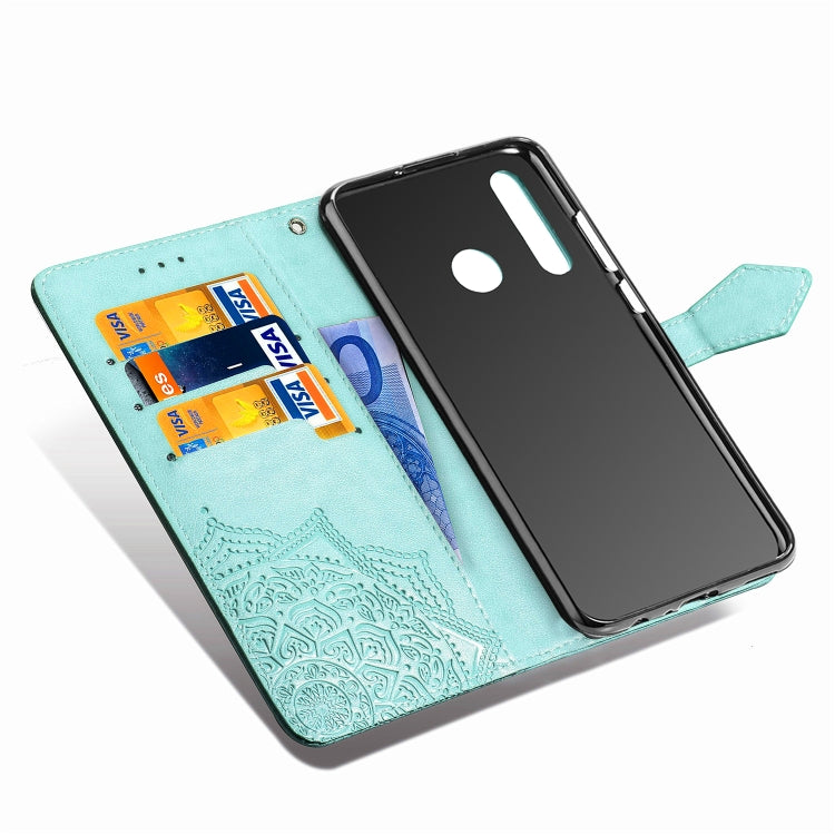 For Vivo Y3 Embossed Mandala Pattern PC + TPU Horizontal Flip Leather Case with Holder & Card Slots