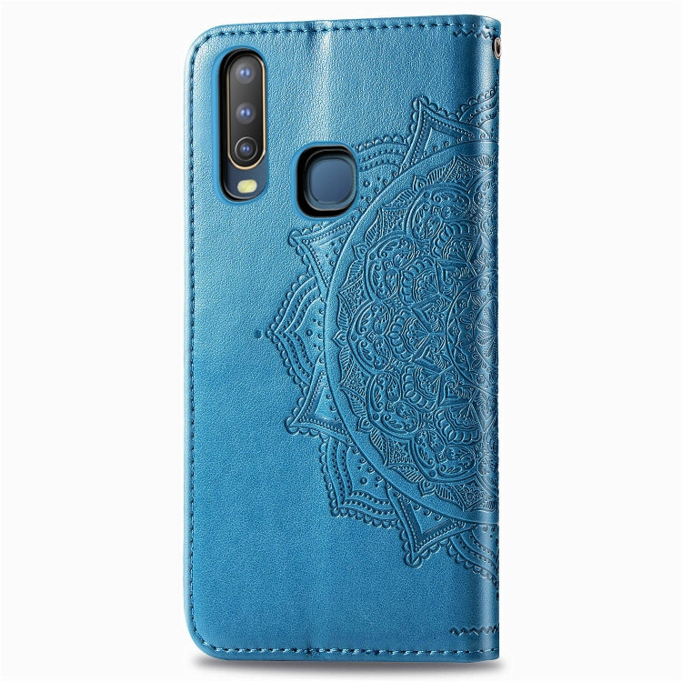 For Vivo Y3 Embossed Mandala Pattern PC + TPU Horizontal Flip Leather Case with Holder & Card Slots