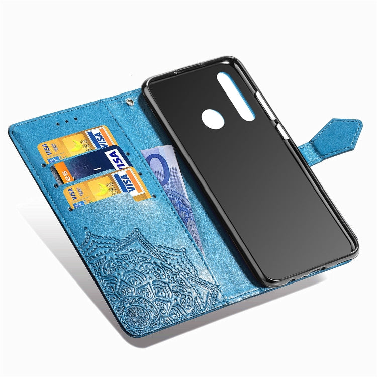 For Vivo Y3 Embossed Mandala Pattern PC + TPU Horizontal Flip Leather Case with Holder & Card Slots