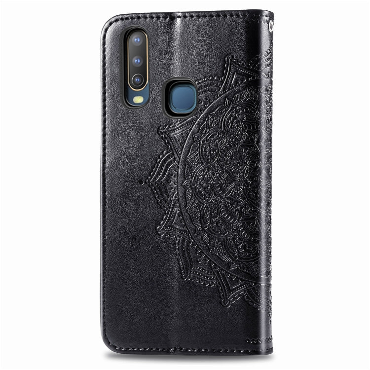 For Vivo Y3 Embossed Mandala Pattern PC + TPU Horizontal Flip Leather Case with Holder & Card Slots