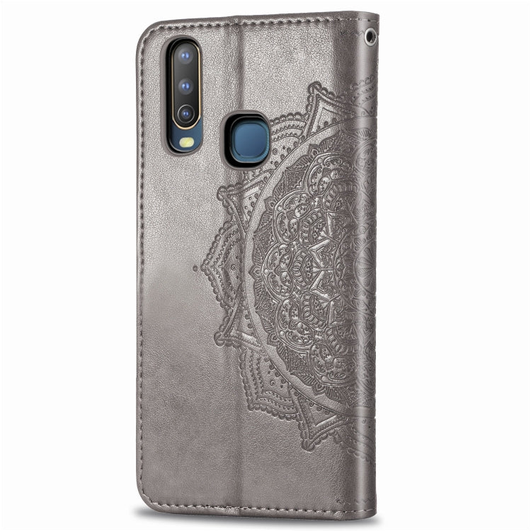 For Vivo Y3 Embossed Mandala Pattern PC + TPU Horizontal Flip Leather Case with Holder & Card Slots