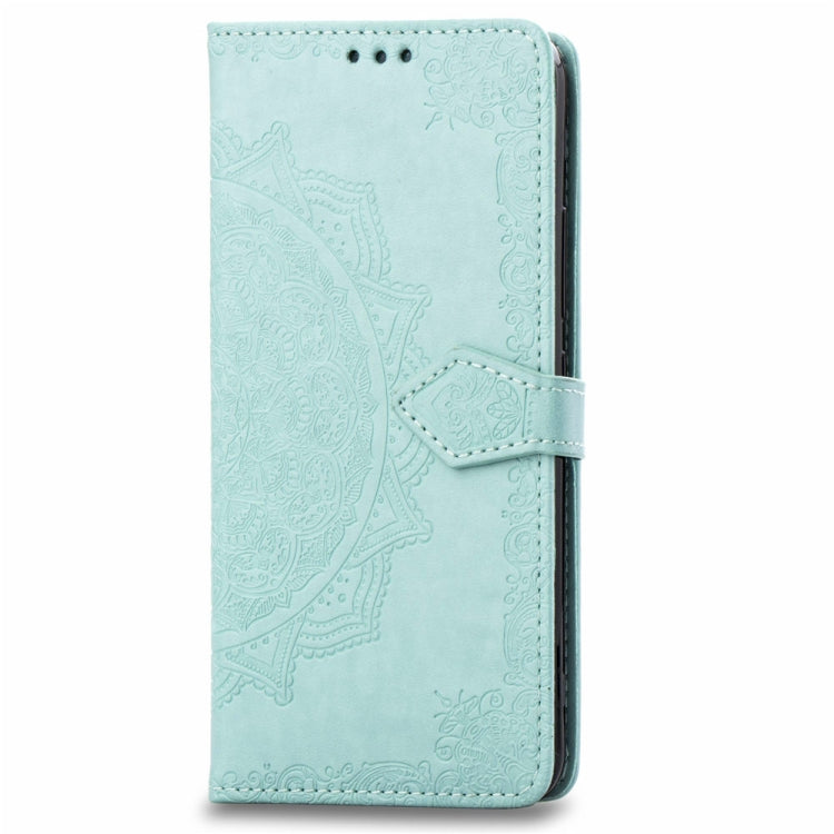 For Vivo Y83 Embossed Mandala Pattern PC + TPU Horizontal Flip Leather Case with Holder & Card Slots