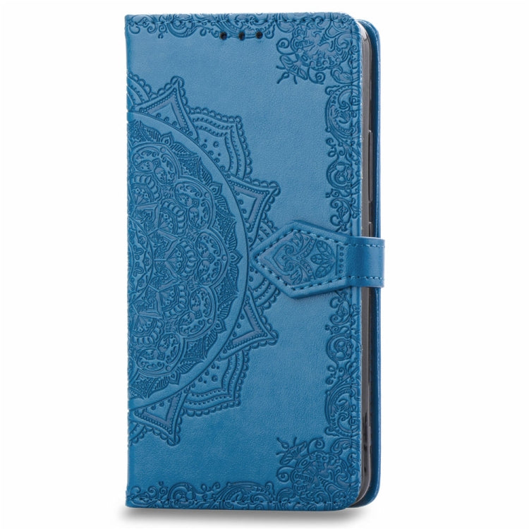 For Vivo Y83 Embossed Mandala Pattern PC + TPU Horizontal Flip Leather Case with Holder & Card Slots