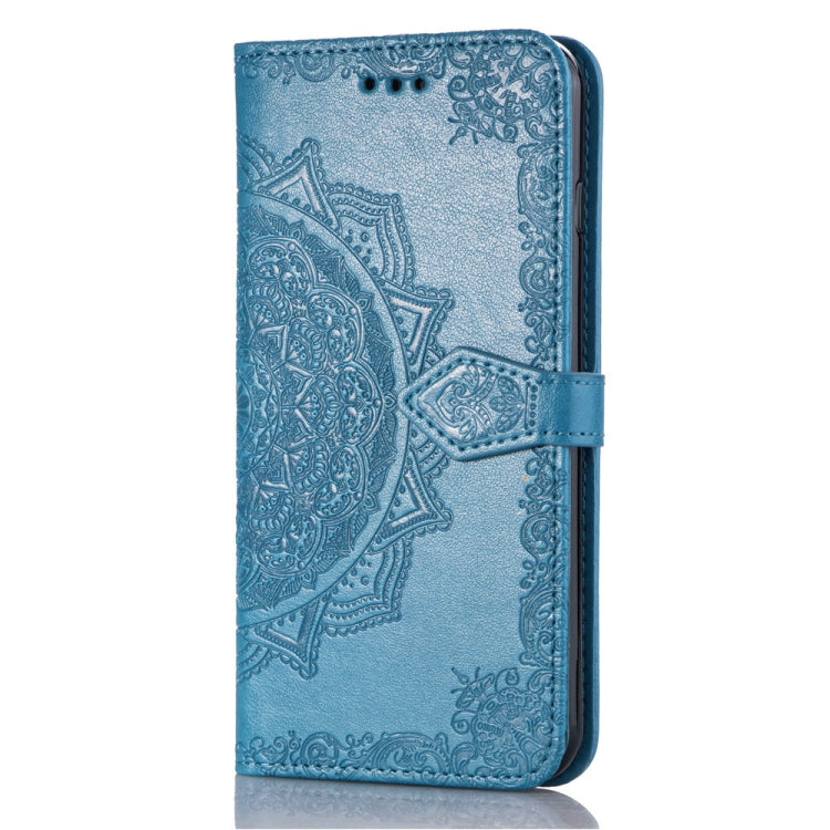 For Vivo Y97 Embossed Mandala Pattern PC + TPU Horizontal Flip Leather Case with Holder & Card Slots