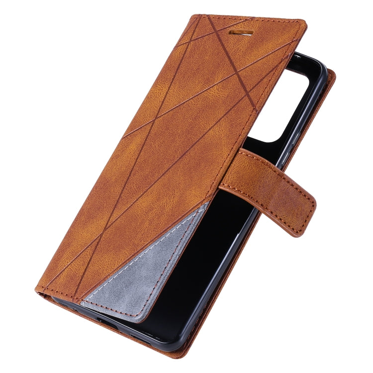 For Xiaomi Redmi 10 Skin Feel Splicing Horizontal Flip Leather Phone Case