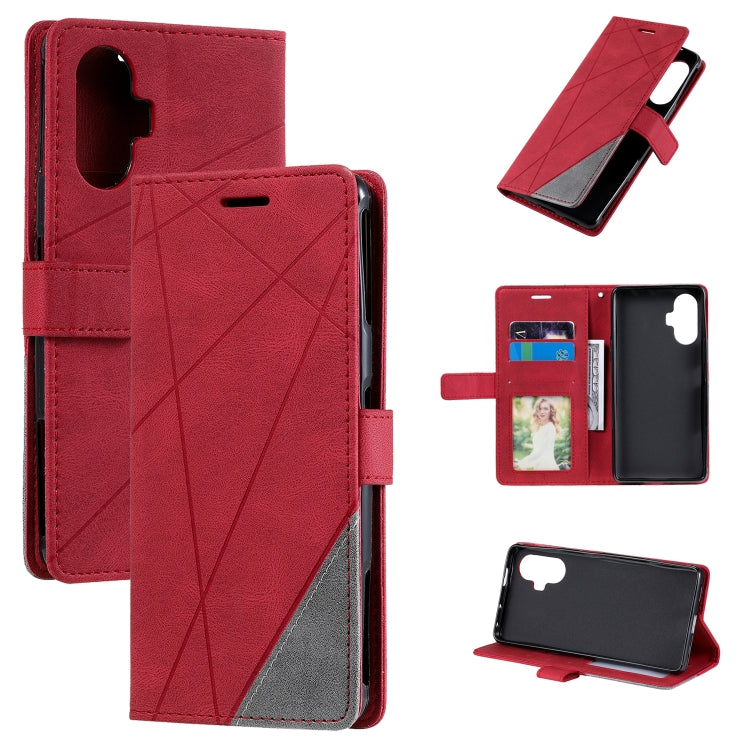 For Xiaomi Poco F3 GT Skin Feel Splicing Horizontal Flip Leather Phone Case