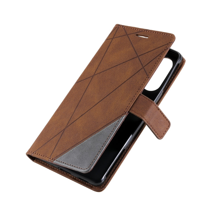 For Xiaomi Poco F3 GT Skin Feel Splicing Horizontal Flip Leather Phone Case