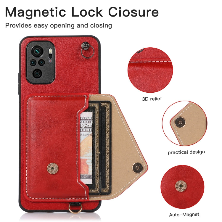 For Xiaomi Redmi Note 10 Crossbody Wallet Card Bag Phone Case