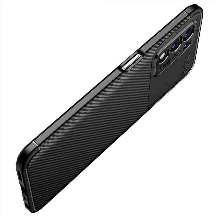 For OPPO K9s Carbon Fiber Texture Shockproof TPU Phone Case
