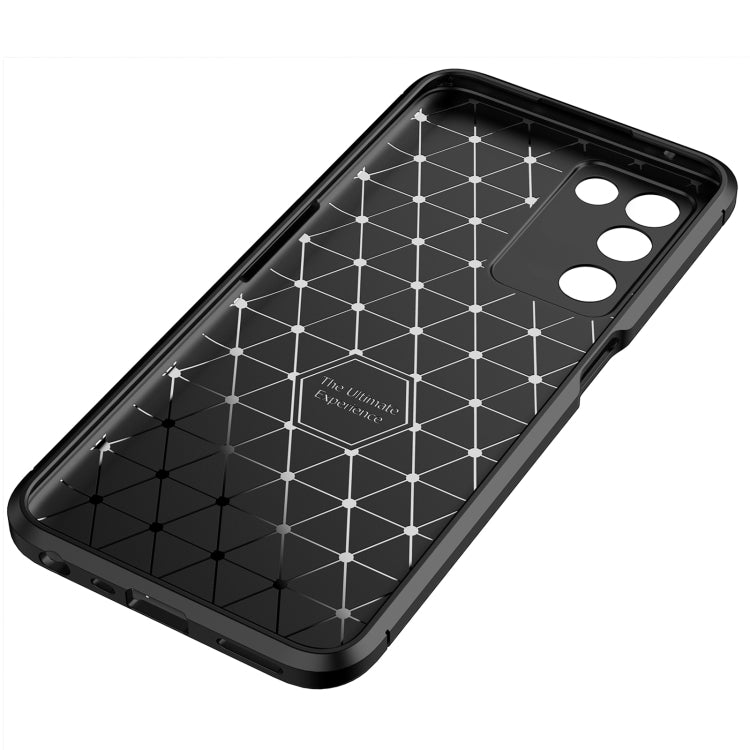For OPPO K9s Carbon Fiber Texture Shockproof TPU Phone Case