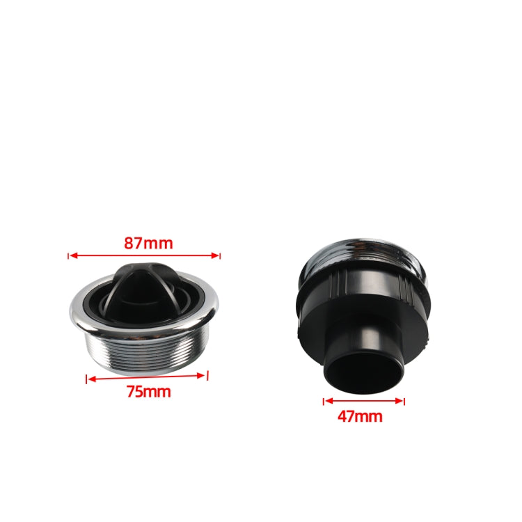 A6766-02 Spherical Bus Air Conditioning Outlet Threaded Type, Diameter: 87mm