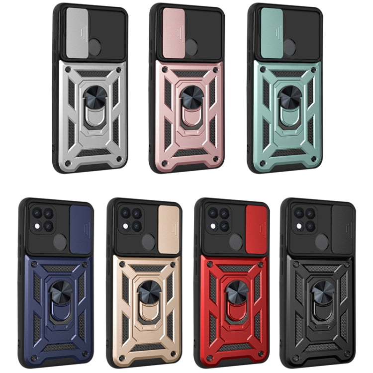 For OPPO A15 / A15s Sliding Camera Cover Design TPU+PC Phone Protective Case