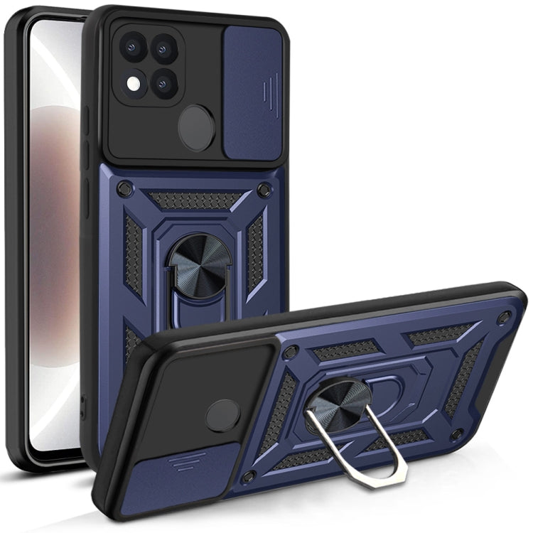 For OPPO A15 / A15s Sliding Camera Cover Design TPU+PC Phone Protective Case