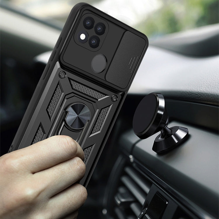 For OPPO A15 / A15s Sliding Camera Cover Design TPU+PC Phone Protective Case