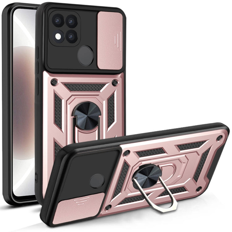 For OPPO A15 / A15s Sliding Camera Cover Design TPU+PC Phone Protective Case