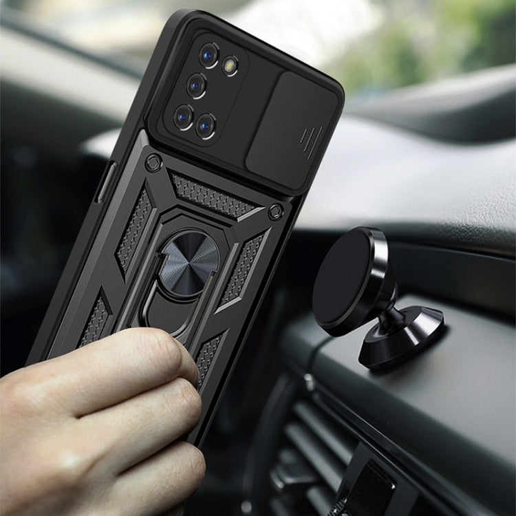 For OPPO A52/A72/A92 Sliding Camera Cover Design TPU+PC Phone Protective Case