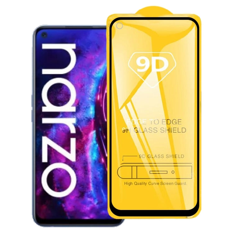 9D Full Glue Screen Tempered Glass Film For OPPO Realme Narzo 30 Pro