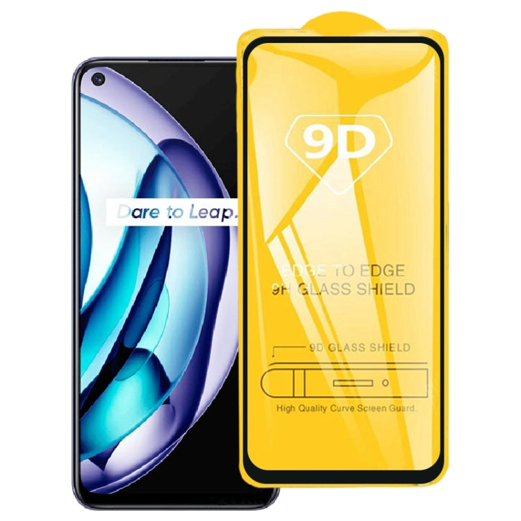 9D Full Glue Screen Tempered Glass Film For OPPO Realme Q3t / Realme Q3s / Realme 9 Pro / Realme V25 / Realme 9 5G Speed
