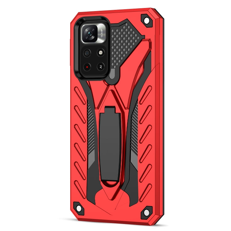 For Xiaomi Redmi Note 11 5G / Poco M4 Pro Shockproof TPU + PC Protective Phone Case with Holder