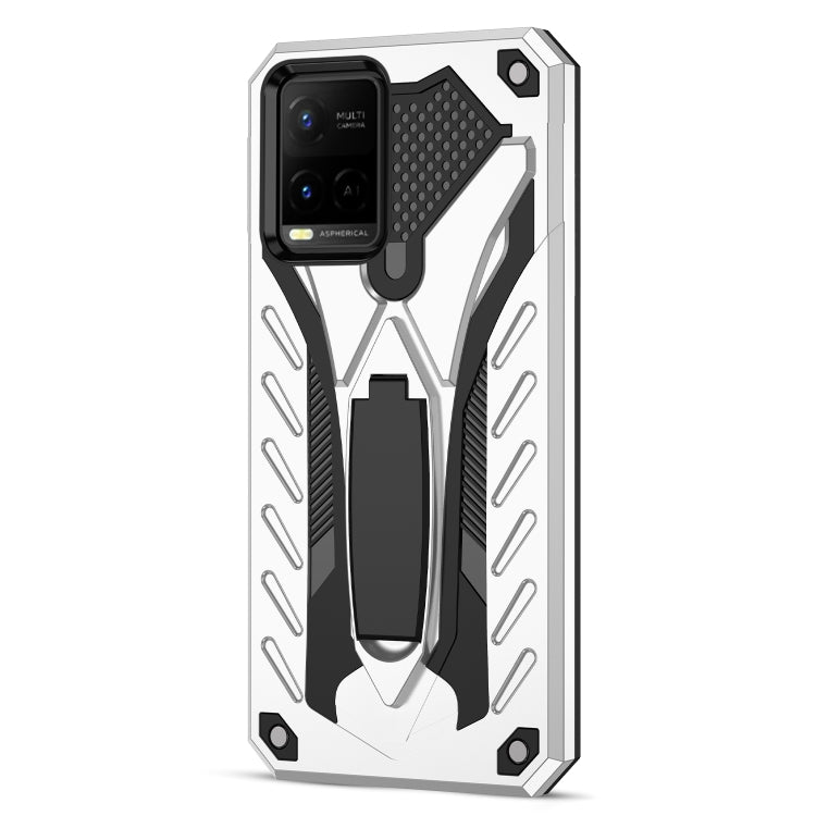 For vivo Y21 / Y21s / Y33s 4G Shockproof TPU + PC Protective Phone Case with Holder