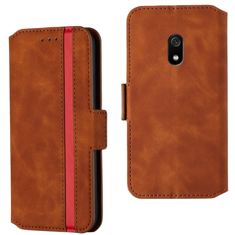 For Xiaomi Redmi 8A Retro Frosted Oil Side Horizontal Flip Case with Holder & Card Slots