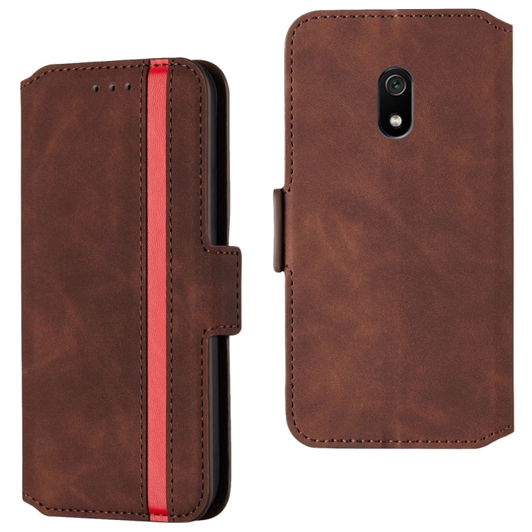 For Xiaomi Redmi 8A Retro Frosted Oil Side Horizontal Flip Case with Holder & Card Slots