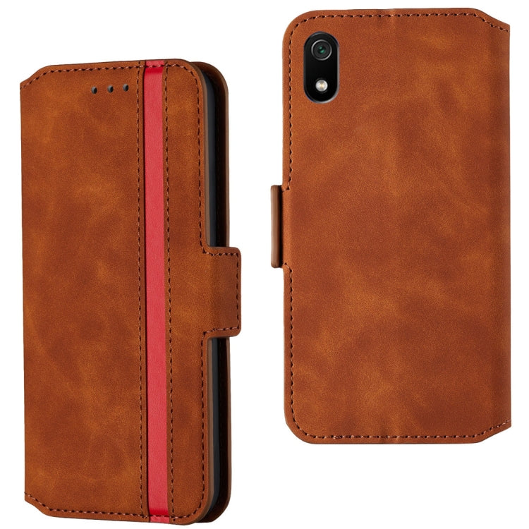 For Xiaomi Redmi 7A Retro Frosted Oil Side Horizontal Flip Case with Holder & Card Slots