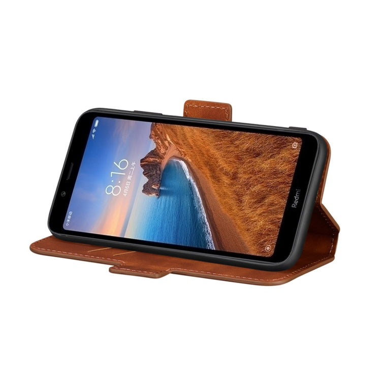 For Xiaomi Redmi 7A Retro Frosted Oil Side Horizontal Flip Case with Holder & Card Slots