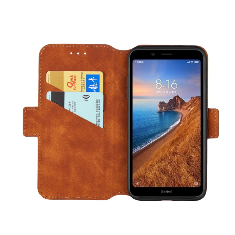 For Xiaomi Redmi 7A Retro Frosted Oil Side Horizontal Flip Case with Holder & Card Slots