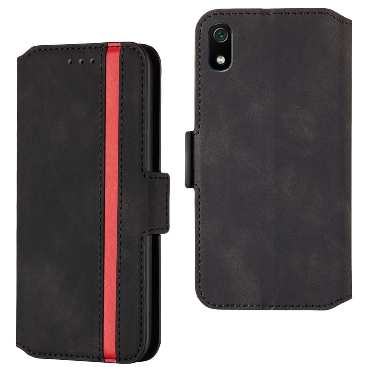 For Xiaomi Redmi 7A Retro Frosted Oil Side Horizontal Flip Case with Holder & Card Slots