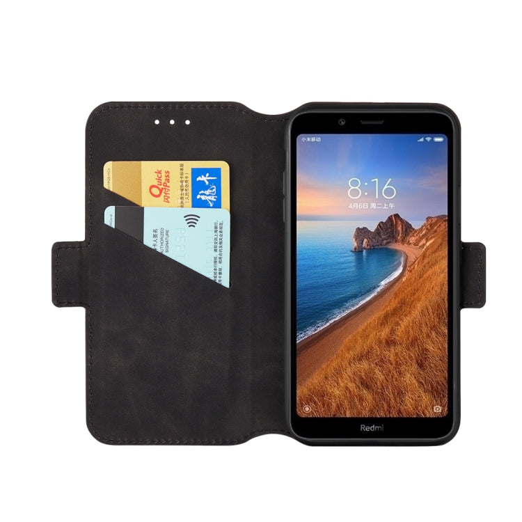 For Xiaomi Redmi 7A Retro Frosted Oil Side Horizontal Flip Case with Holder & Card Slots