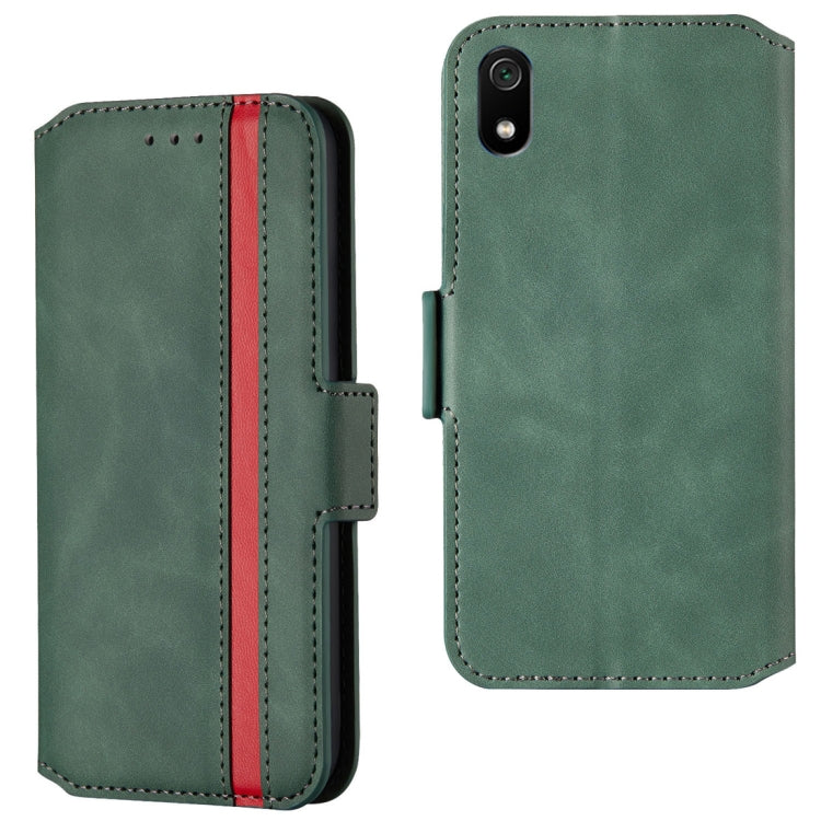 For Xiaomi Redmi 7A Retro Frosted Oil Side Horizontal Flip Case with Holder & Card Slots