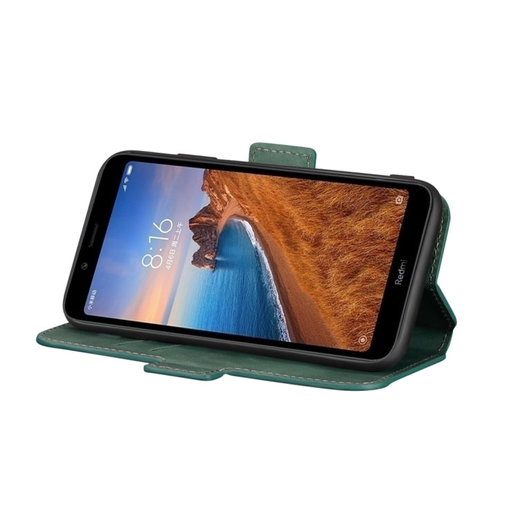 For Xiaomi Redmi 7A Retro Frosted Oil Side Horizontal Flip Case with Holder & Card Slots