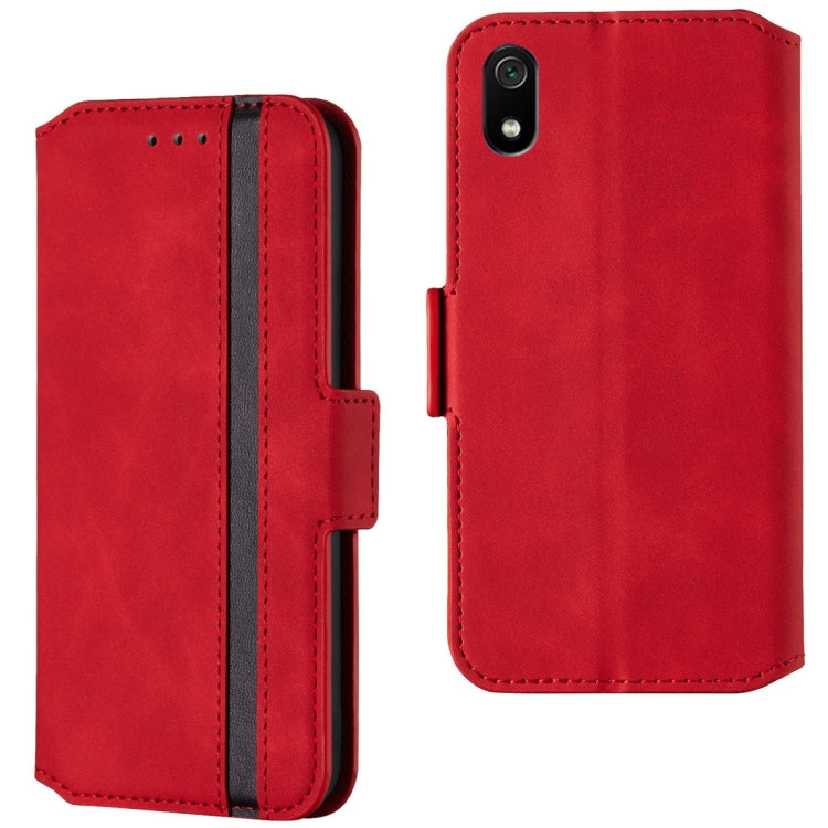 For Xiaomi Redmi 7A Retro Frosted Oil Side Horizontal Flip Case with Holder & Card Slots