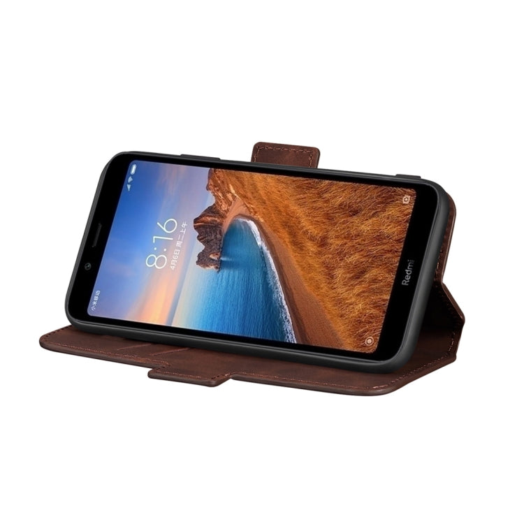 For Xiaomi Redmi 7A Retro Frosted Oil Side Horizontal Flip Case with Holder & Card Slots