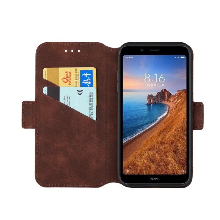 For Xiaomi Redmi 7A Retro Frosted Oil Side Horizontal Flip Case with Holder & Card Slots