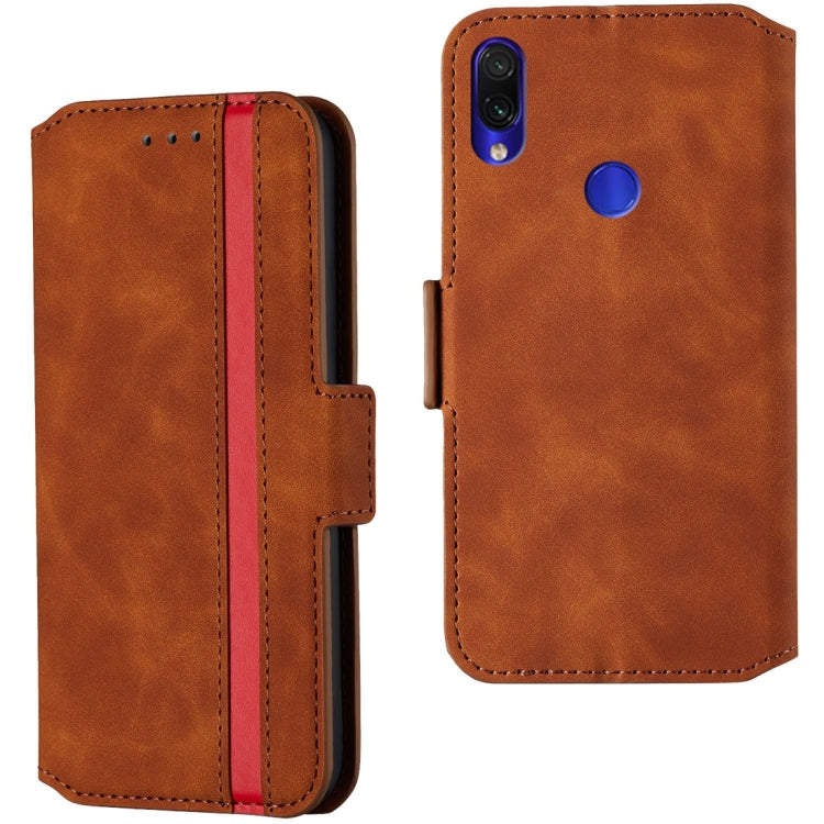 For Xiaomi Redmi Note 7 Pro Retro Frosted Oil Side Horizontal Flip Case with Holder & Card Slots