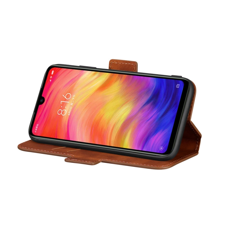 For Xiaomi Redmi Note 7 Pro Retro Frosted Oil Side Horizontal Flip Case with Holder & Card Slots