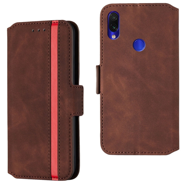 For Xiaomi Redmi Note 7 Pro Retro Frosted Oil Side Horizontal Flip Case with Holder & Card Slots