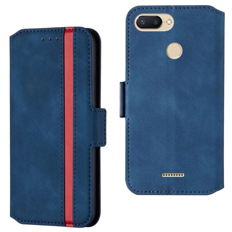 For Xiaomi Redmi 6A / 6 Retro Frosted Oil Side Horizontal Flip Case with Holder & Card Slots